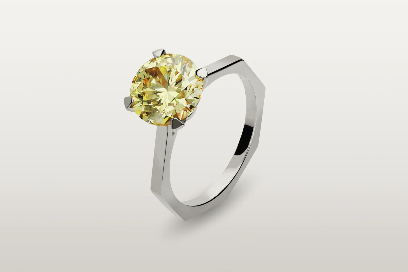 Anello mandana Two Yellow