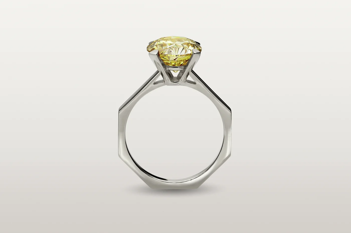 Ring mandana Two Yellow